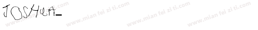 JOSHUA字体转换
