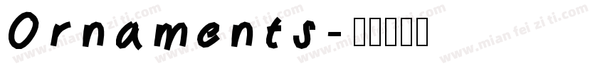 Ornaments字体转换