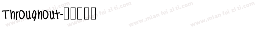 Throughout字体转换