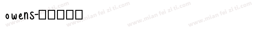 owens字体转换