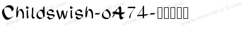 Childswish-oA74字体转换