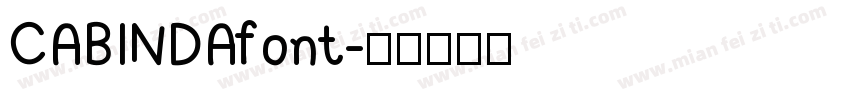 CABINDAfont字体转换