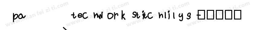 patechworkStitchlings字体转换