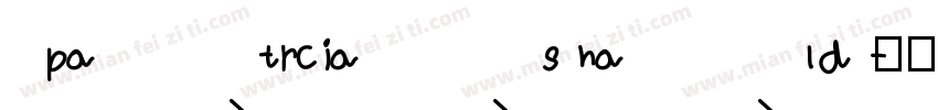 patrciashand字体转换