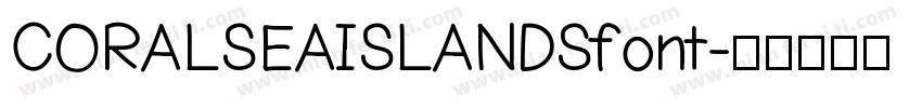 CORALSEAISLANDSfont字体转换