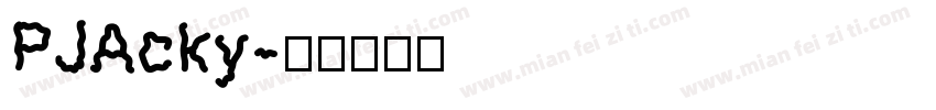 PJAcky字体转换