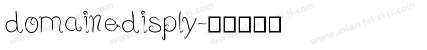 domainedisply字体转换