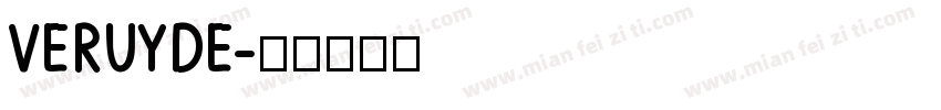 VERUYDE字体转换