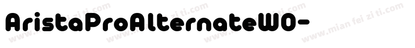 AristaProAlternateW0字体转换