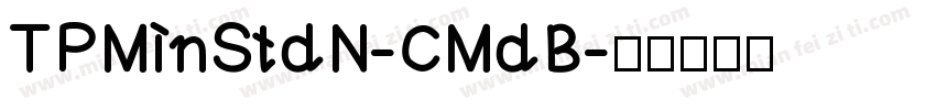 TPMinStdN-CMdB字体转换