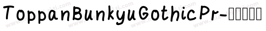ToppanBunkyuGothicPr字体转换