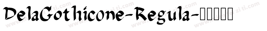 DelaGothic0ne-Regula字体转换