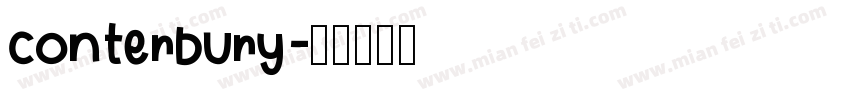 conterbury字体转换