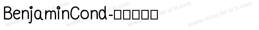 BenjaminCond字体转换