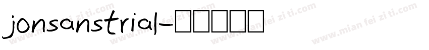 jonsanstrial字体转换