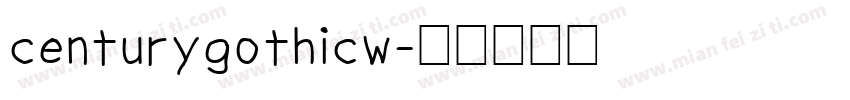 centurygothicw字体转换