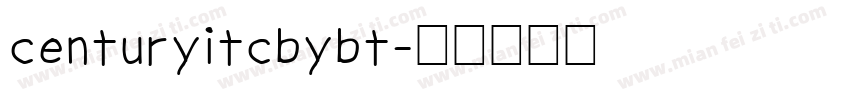 centuryitcbybt字体转换