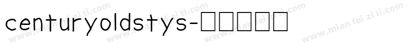 centuryoldstys字体转换