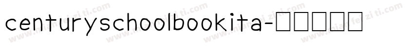 centuryschoolbookita字体转换