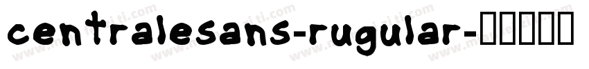 centralesans-rugular字体转换