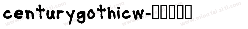 centurygothicw字体转换