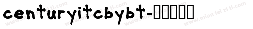centuryitcbybt字体转换
