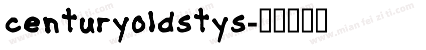 centuryoldstys字体转换
