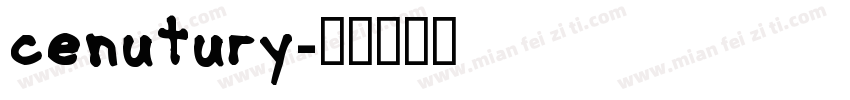 cenutury字体转换