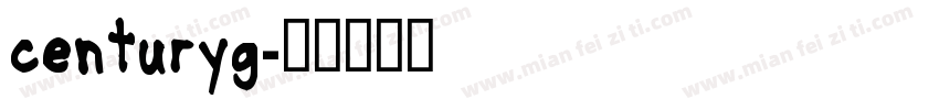 centuryg字体转换