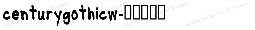 centurygothicw字体转换