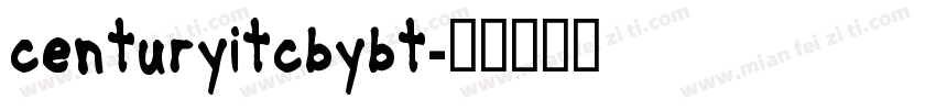 centuryitcbybt字体转换