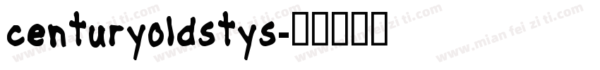 centuryoldstys字体转换