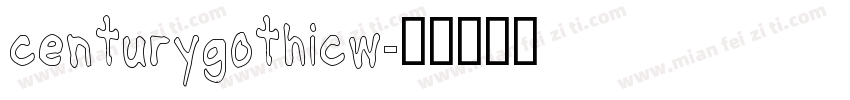 centurygothicw字体转换