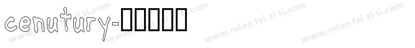 cenutury字体转换