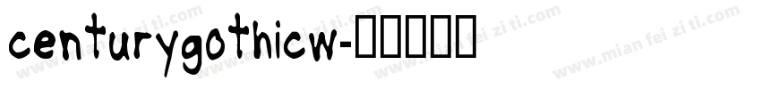 centurygothicw字体转换