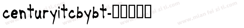 centuryitcbybt字体转换