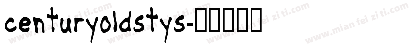 centuryoldstys字体转换