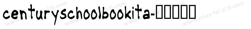 centuryschoolbookita字体转换