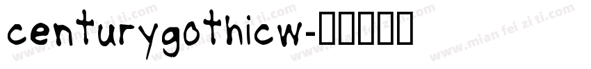 centurygothicw字体转换