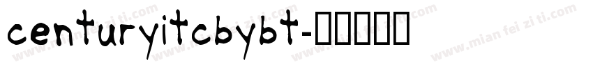 centuryitcbybt字体转换