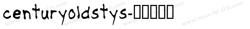 centuryoldstys字体转换