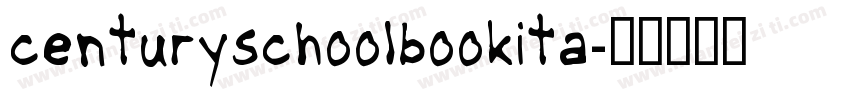 centuryschoolbookita字体转换