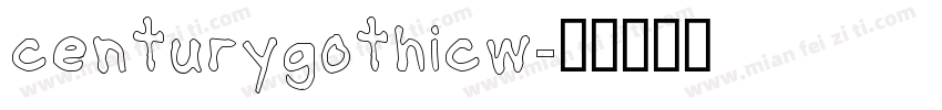 centurygothicw字体转换