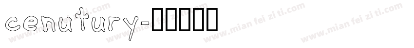cenutury字体转换