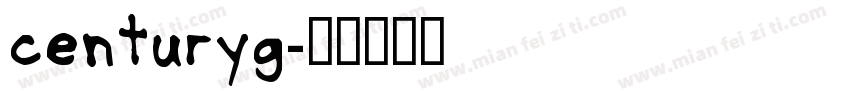 centuryg字体转换