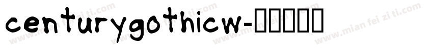 centurygothicw字体转换