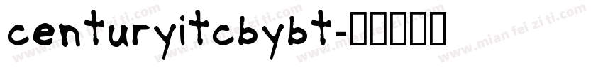 centuryitcbybt字体转换