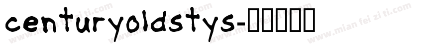 centuryoldstys字体转换
