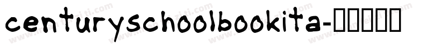 centuryschoolbookita字体转换