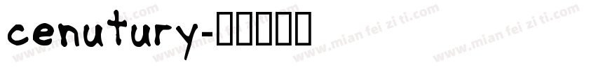 cenutury字体转换
